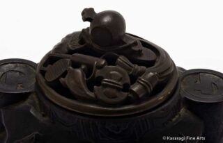 Magnificent Antique Signed Bronze Koro