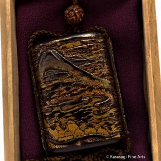 Mount Fuji Four Case Antique Inro
