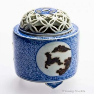 Signed Arita Porcelain Incense Burner