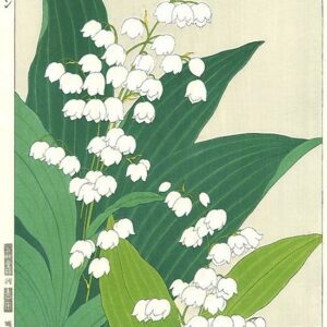 Teru Kuzuhara Lily Of The Valley Woodblock Print