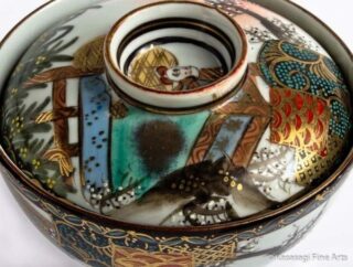 Two Antique Imari Covered Bowls