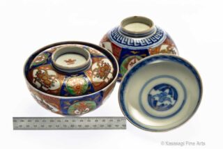 Two Kakiemon Style Covered Bowls