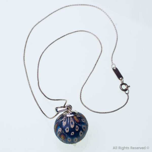 Glass Ojime Pendant And Necklace