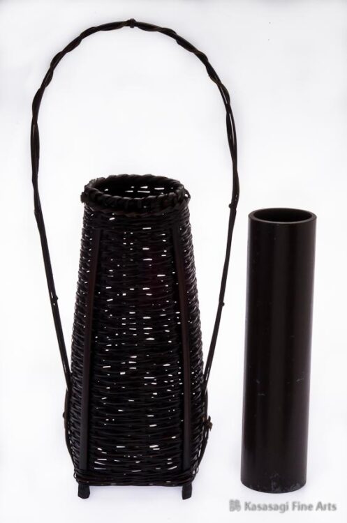 Woven Bamboo Ikebana Basket