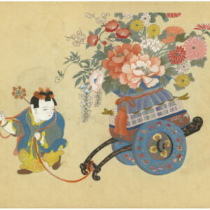 15 Rare Antique Japanese Omocha-e Children's Prints