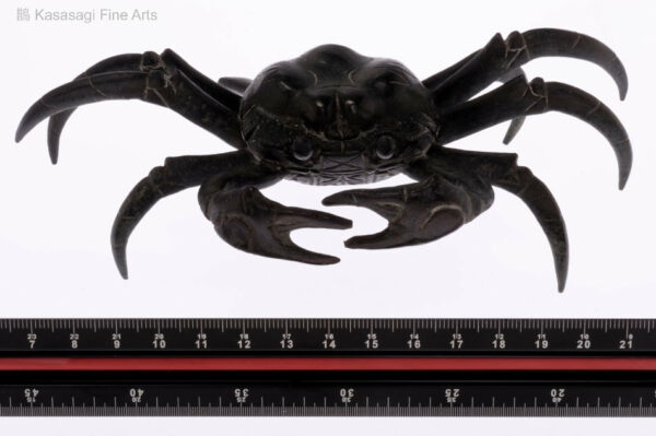 Japanese Bronze Crab Okimono