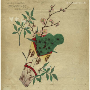 Original 1900s Botanical Woodblock Print