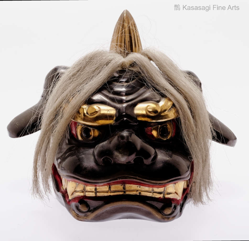 Japanese Bronze Shishi-mai Lion Face