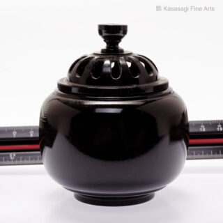 Bronze Double Walled Damascene Koro By Hiroshi