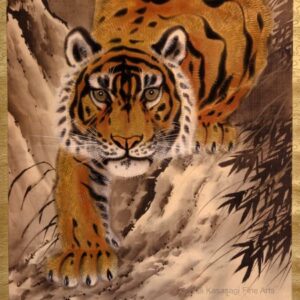 Showa Era Scroll Painting Tiger