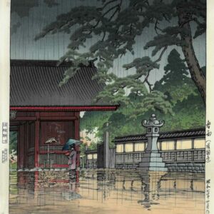 Kawasa Hasui Woodblock Print Gokokuji