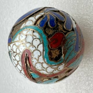 Antique Cloisonne Dragon Ojime