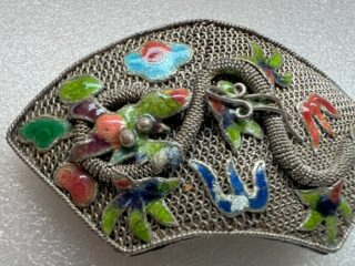 Chinese Cloissone Dragon Obidome