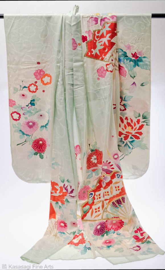 Furisode Silk Floral Kimono