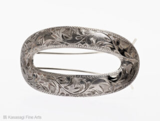 Sterling Silver Engraved Hairclip