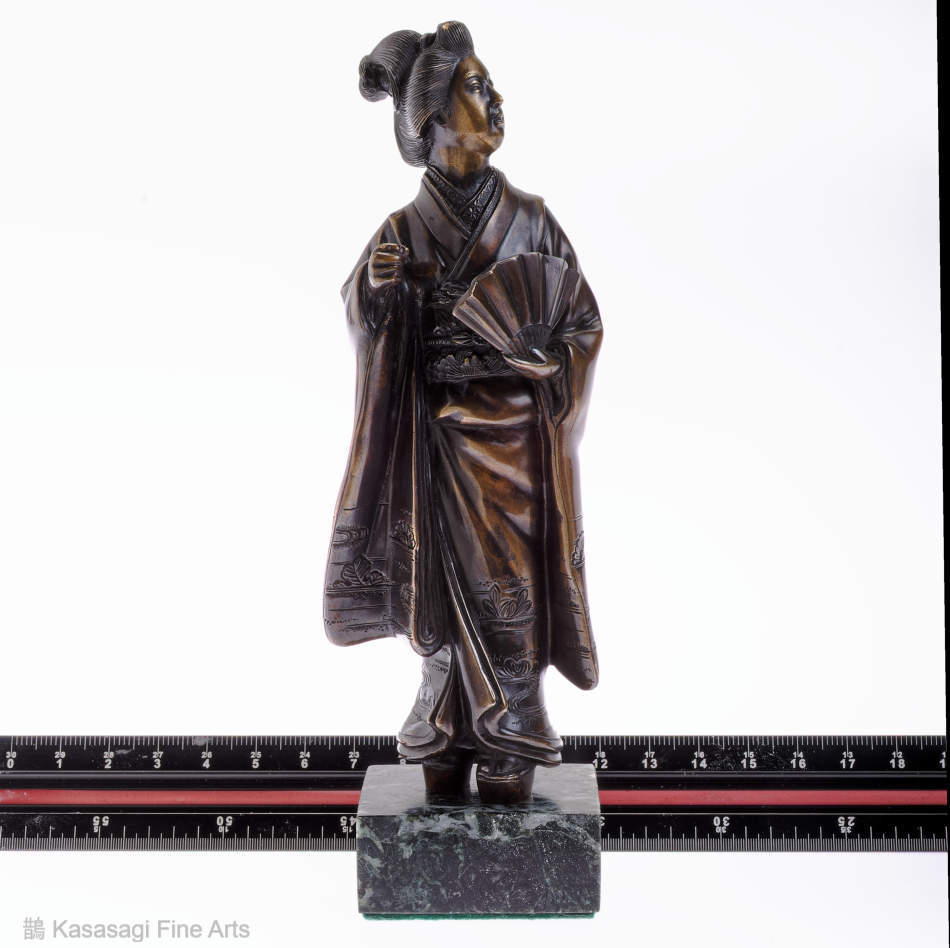 Yoshimitsu Bronze Geisha Okimono