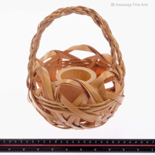 Blonde Bamboo Ikebana Basket