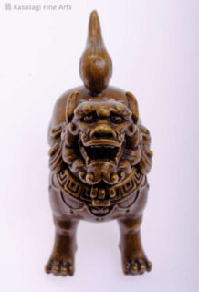 Miniature Bronze Shishi Koro Kogo