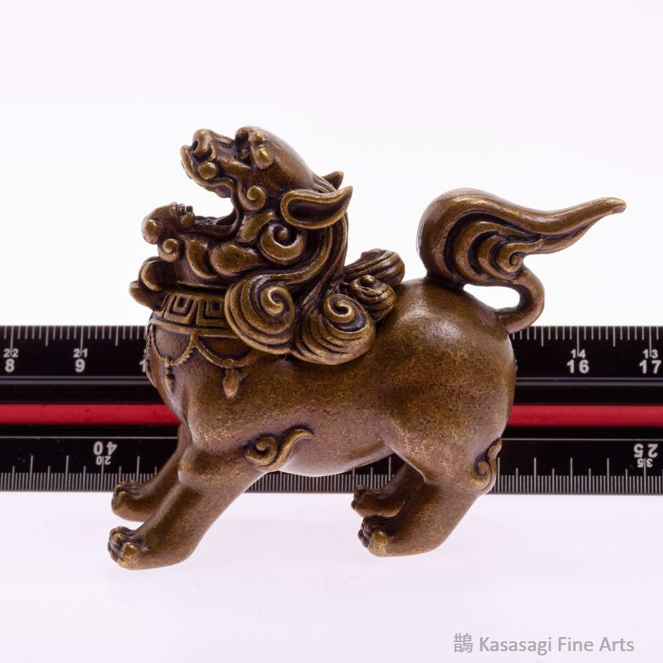 Miniature Bronze Shishi Koro Kogo